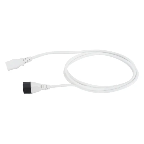 Кабель питания Cablexpert ПВС-АП 3*1,0 С13С14, 16A, белый 1,8 м